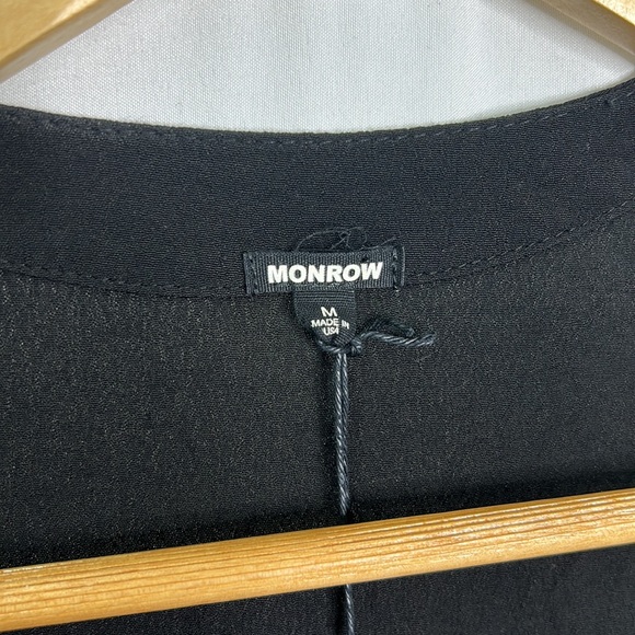 Monrow Revolve sleeveless zip crepe jogger jumpsuit in Neptune NWT - Picture 6 of 12